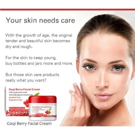 Crema Facial De Bayas De Goji, Crema Antioxidante Que Mejora