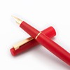 Jinhao 80 Red Fiber Brushed Fountain Pen, Iridium Ultra Fine