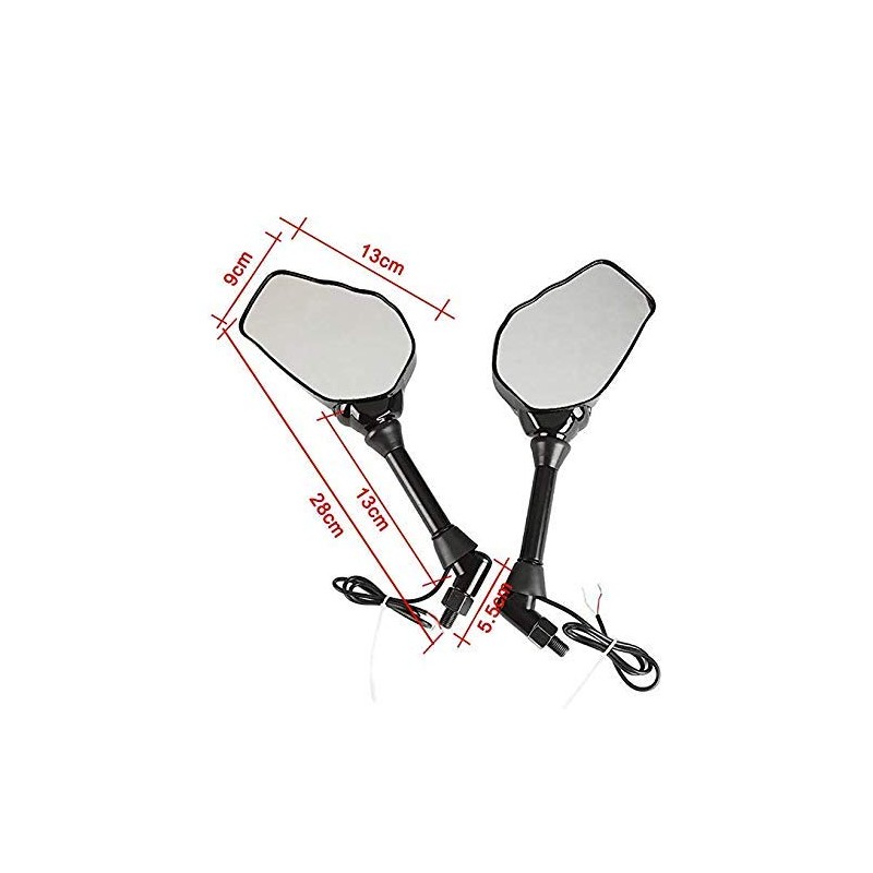 OKSTNO LED Skull Skeleton Hand Claw Side Mirrors Rearview Mirrors