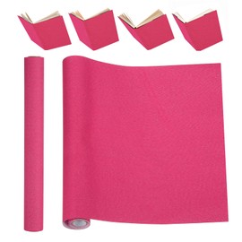 PATIKIL Book Binding Cloth, 51 x 11 Inches Book Cloth for Binding Repairing Fabric Surface Paper Backed Bookbinding Supplies, Rose Red