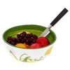 Lashuma Italian Serving Bowl Ceramic Fruit Bowl 22 cm Round