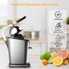150W Electric Citrus Juicer Squeezer with 2 Cones, Healnitor Stainless