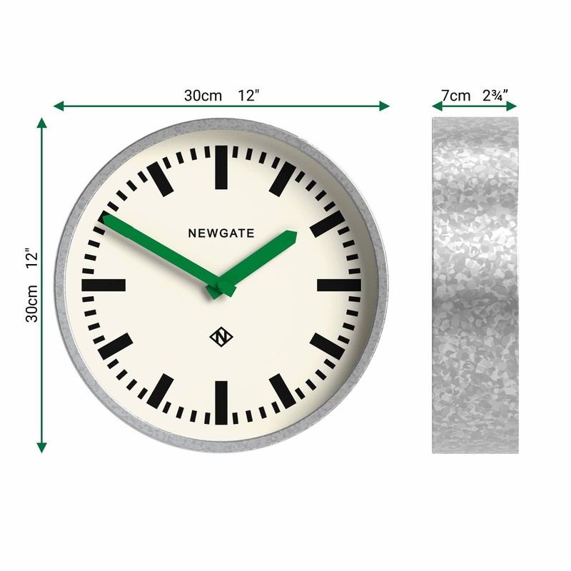 NEWGATE® Luggage Wall Clock | Modern Retro Metal Station Clock