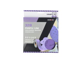 Sandwox Set 328 Purple Film Disc Diameter 150 mm 15H – Pack of 10 (P800, P1000, P1200, P1500, P2000 Each 2 Pieces)