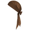 Renaissance Brown Pirate Costume Accessories - Waist Belt, Bandana Headband,