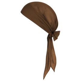 Renaissance Brown Pirate Costume Accessories - Waist Belt, Bandana Headband, Scarf Hat for Women & Men's Cosplay