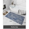 PADOOR-Bath Mat-Absorbent Rubber Backing Bathroom Mats Rug -Quick Dry Thin