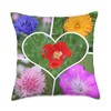 My Heart is Filled with Flowers Photo Collage Throw Pillow