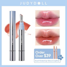 JUDYDOLL Watery Essence Lip Glaze, Mirror Lip Stain, Glossy, Moisturizing, Liquid Lipstick, Non-Drying, Tinted Lip Oil, Plumping, Diverse Shades, Not Easy To Fade, Makeup, Cosmetics:_G03 Brown Sugar Ice