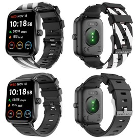 Fashion Smartwatch Fitness Tracker(Answer/Make Calls), Women’s Smart Watch[Alexa Built-in], 2 Watch Bands, 100+ Sports, Sleep/Heart Rate Monitor, IP68 Waterproof 1.8" HD Fitness Watch for iOS Android