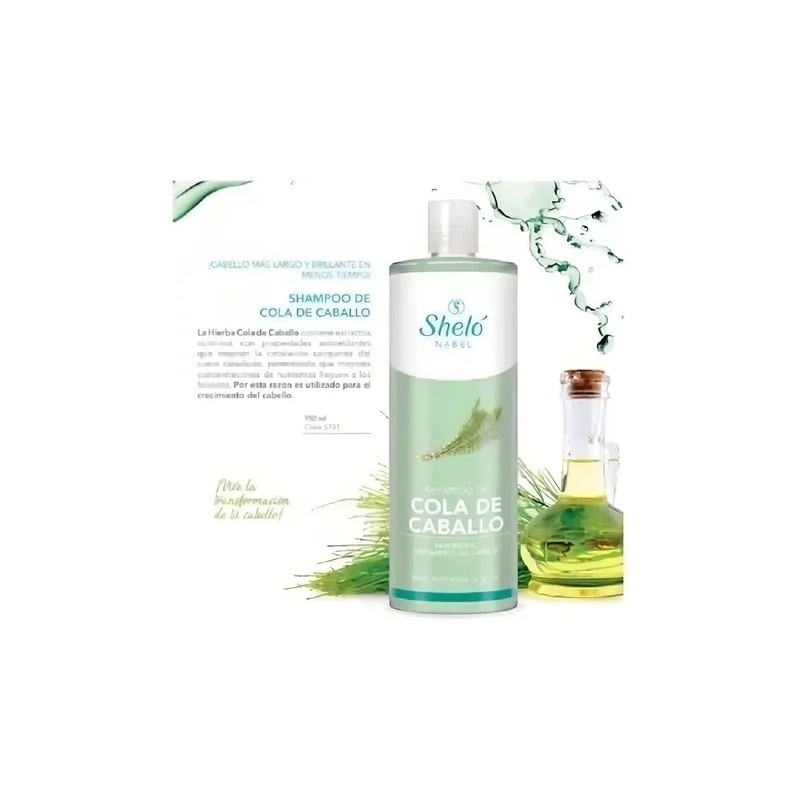 Shampoo Cola de Caballo Shelo Nabel 950ml Todo Tipo de