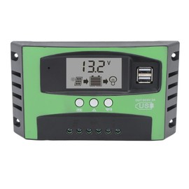 Solar Charge Controller with Dual USB Port 12V 24V MPPT Solar Panel Controller for Home Industrial Commercial 10A