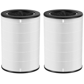 WOCASE 2 Pack AP-T45 AP-40FT Filters Replacement,True HEPA Filter Compatible with Homedics Total Clean 5-in-1 Air Cleaner Purifier AP-T40FL,AP-T40WT,AP-T40WTAR,AP-T45,AP-T45-BK,AP-T45-WT,Part #1461901