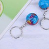 Toyvian 12pcs Earth Globe Keychains, Mini Ball Keyring Pendant for