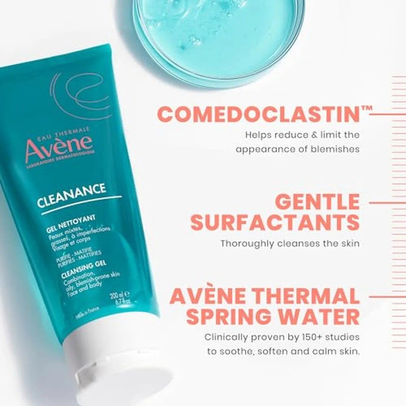 Avene Gel Limpiador Avène Cleanance Sin Jabón Para Acné Y