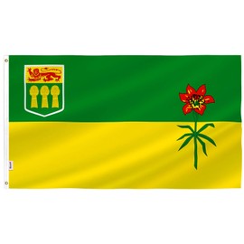 rhungift Saskatchewan Sk Candian Province Flag 30x60inch Nylon Large Flag(75CMX150CM)