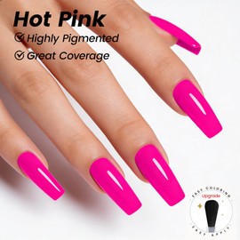 YTD Likomey Gel Nail Polish,15ml Hot Pink Soak Off Nails Gel,Salon Home DIY Nail Art Manicure Vivid Vibrant Neon Pink Summer UV Color Varnish,CS025