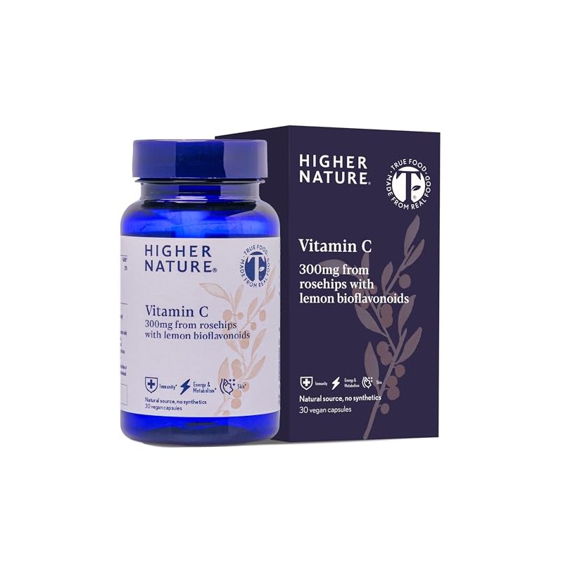 Higher Nature 300mg Vitamin C - True Food® Formula -