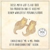 Mr. & Mrs. Panda 6er Set Personalisiertes Untersetzer Set Otter