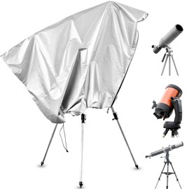 Bigwinyep Telescope Cover with Adjustable Drawstring Waterproof Astronomical Telescope Cover for Outdoor Indoor, 150x85CM/59x33Inch