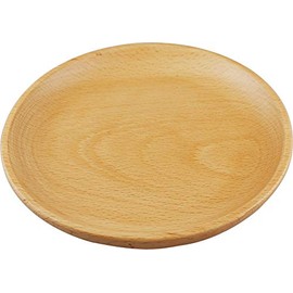 Alphax 904984 Children's Plate, Wood Grain, Diameter 5.7 x 0.8 inches (14.5 x 2 cm), Beech Kids Plate, L