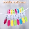 30 Packs Pastels Soft Grip Clothes Pegs,Laundry Pegs,Clothespins,No Damaging Peg