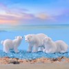 Toyvian Miniature Resin Animals DIY Fairy Garden Dollhouse Decoration Polar