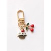 XLCTT Fruit Keychain Strawberry Cherry Bag Charm Cherry Keychain Keyring