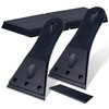 Black Glass Scraper, 3.1" x 5.7" Window Scraper, Ceramic Hob