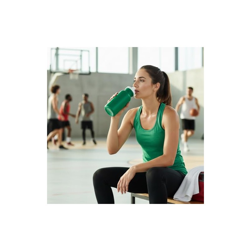 Fun Express 20 oz. Green Plastic Water Bottles - 50