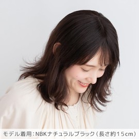 Bright Lara hp010-NBK Fully Hand Planted Hairpiece Human Hair Wig, Top Cover, Whorl, Top Hairpiece, Human Hair Wig