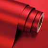 Flyhill Red Metallic Wrapping Paper-Mini Roll 17inch*32.8ft（46.8sqft-Solid Color Matte Paper