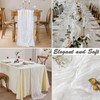 6 Pack White Cheesecloth Table Runner, 10FT Long Boho Gauze