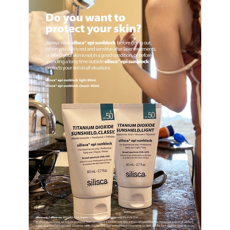Silisca [1+1] Siliska Sunblock Sun Cream 80ml (Light + Classic)