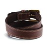 ARIAT Belt Pebble Grain Double Stitch Brown 40
