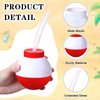 FillTouch 24 Set Fishing Bobbers Cups with Straws and Lids