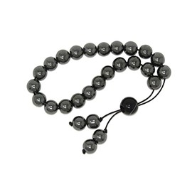 N5HT - Hematite (Root Chakra - Grounding/Balancing Stone) 10mm Gemstone Prayer Worry Stress Relief Tasbih Beads Handmade by Jeannieparnell
