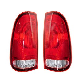 EPIC LIGHTING AMXOE Replacement Rear Brake Taillights Taillamps Pair Compatible for 97 98 99 00 Ford F150 F250 F350 [ F85Z13405CA FO2800117 F85Z13404CA FO2801117 ]