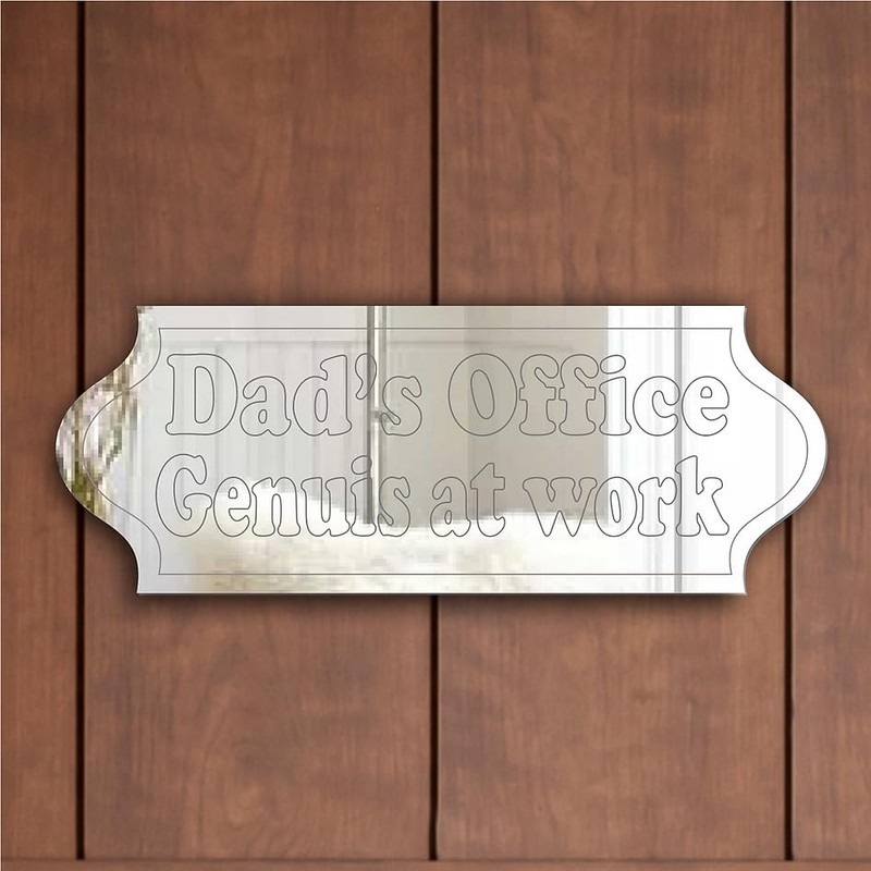 "Dad's Office" Door Sign Plaque