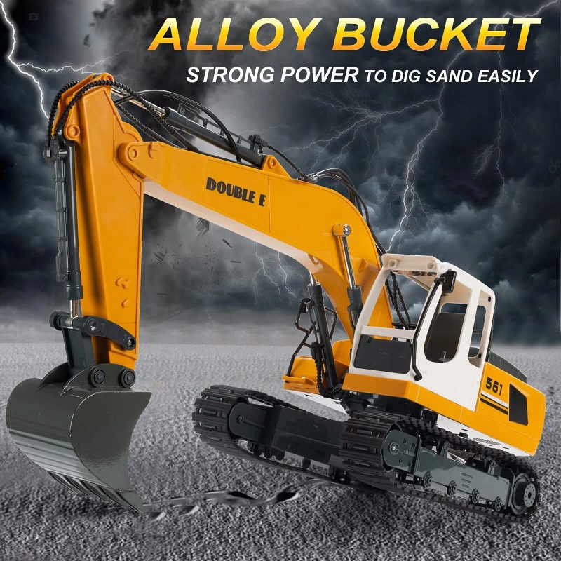DOUBLE E Volvo RC Excavator Remote Control Excavator Toy for