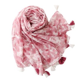 MAIRY Scarfs for Women Uk Lightweight Floral Pink Print Neckchief Fashion Warm Shawl Soft Ladies Scarves & Wraps Shawl Hair Wrap Head Necker Scarf,180153