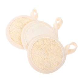 NOLITOY Pads Set of 3 Exfoliating Face Scrubbers for Body and Face Natural Sponges Pads for Smooth and Soft Sk
