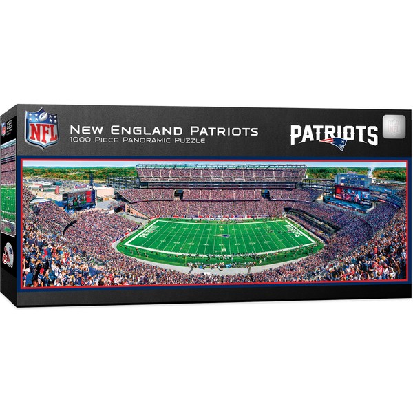 MasterPieces 1000 Piece Sports Jigsaw Puzzle - NFL New England Patriots Center View Panoramic - 13"x39"
