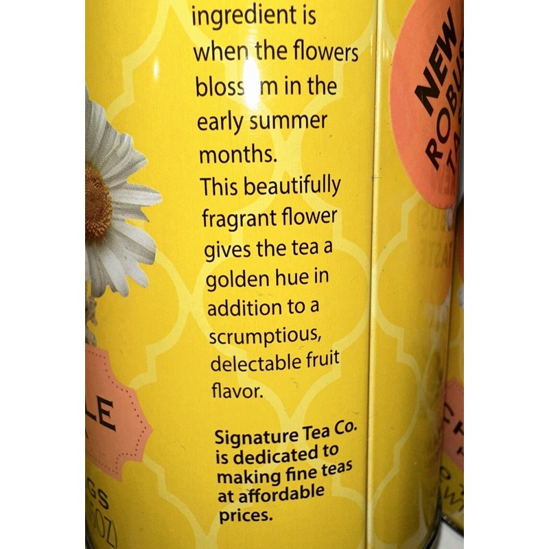 Signature Tea Co. 🫖 Organic CHAMOMILE Herbal Tea 🫖 3