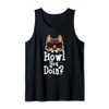 Funny Werewolf Howl You Doing Glasses Horror Movie Lovers Tank