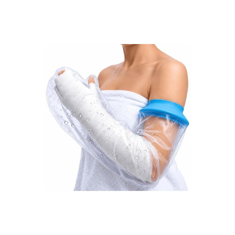 Waterproof Cast Cover for Shower Arm– Reusable Elastic Cast &