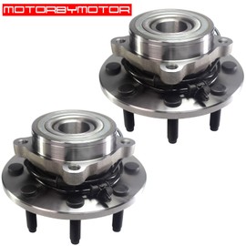 MotorbyMotor 515101 Front Wheel Bearing and Hub Assembly 4WD with ABS 8 Lugs fits for 2006-2008 Dodge Ram 1500 2500 3500 Wheel Hub Assembly 4x4-2pc Set