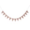 Linen Bunting Banner with 48pcs Flags Wedding Party Holiday Celebration