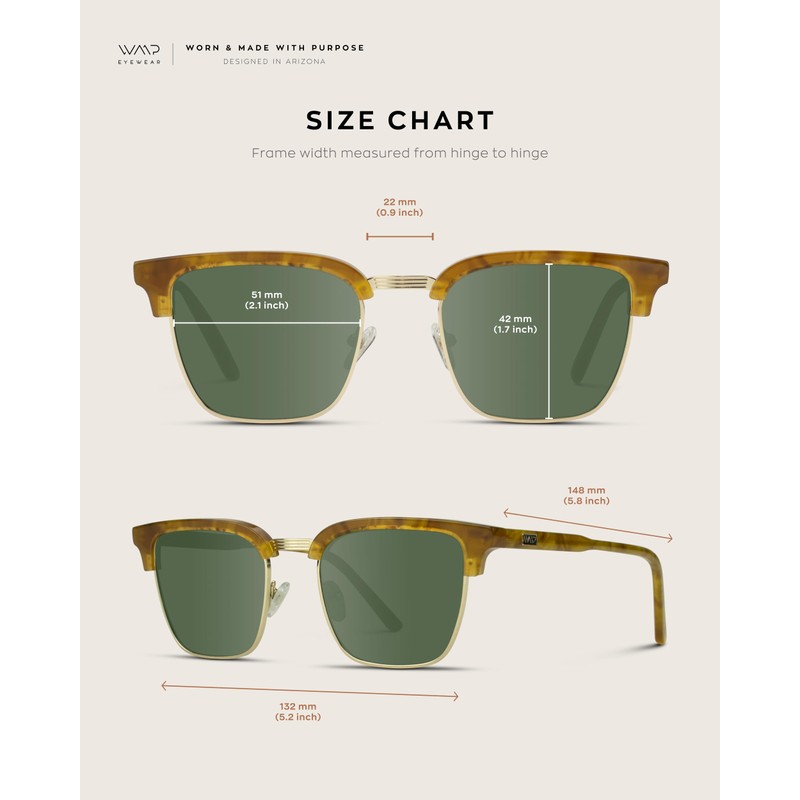 WearMe Pro Polarized Semi-Rimless Rectangular Sunglasses (Blaze Tortoise/Gradient Black Lens)