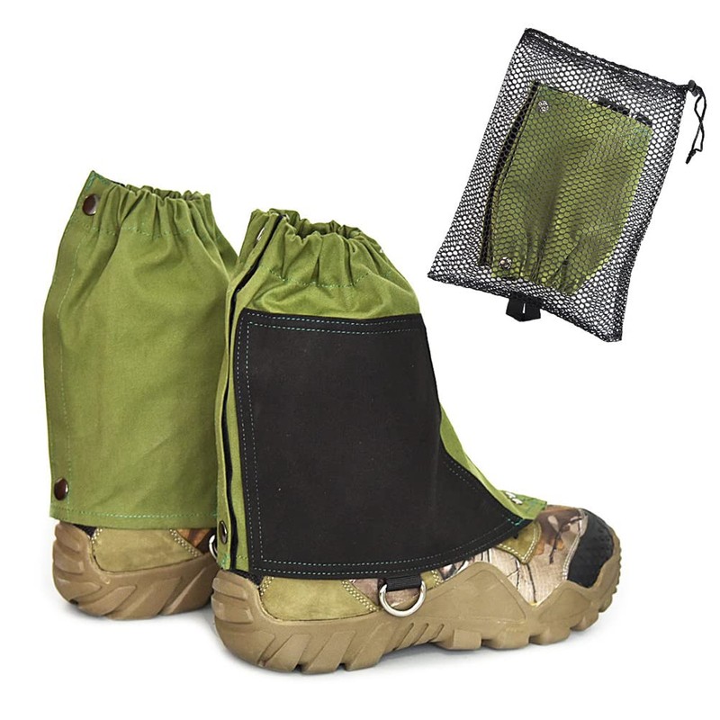 EMUKOEP Waterproof Ankle Gaiters Low Adjustable Protective Shoe Covers for